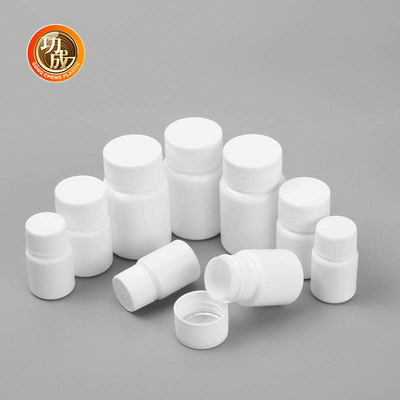Garrafas vazias plásticas da medicina do tampão de parafuso da imprensa da garrafa de comprimido do HDPE farmacêutico
