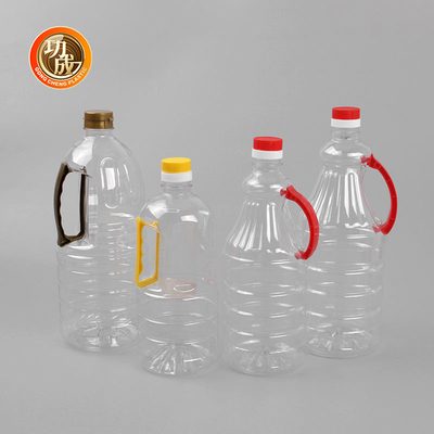 Garrafas plásticas transparentes do condimento do ANIMAL DE ESTIMAÇÃO para cozinhar o óleo comestível 1600ml 1680ml 1800ml