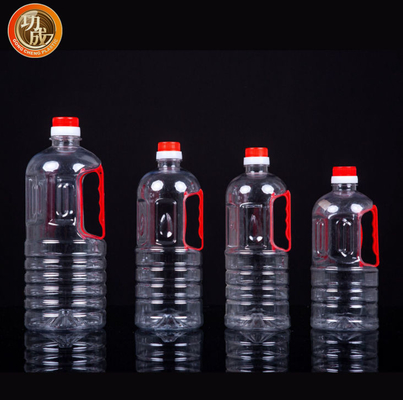 O condimento plástico feito sob encomenda engarrafa a garrafa transparente do molho de soja do ANIMAL DE ESTIMAÇÃO de 800ml 900ml