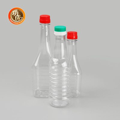 O condimento plástico do óleo de coco engarrafa o produto comestível da garrafa do molho de soja 500ml