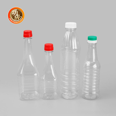 Garrafa plástica personalizada 500ml do óleo transparente do ANIMAL DE ESTIMAÇÃO