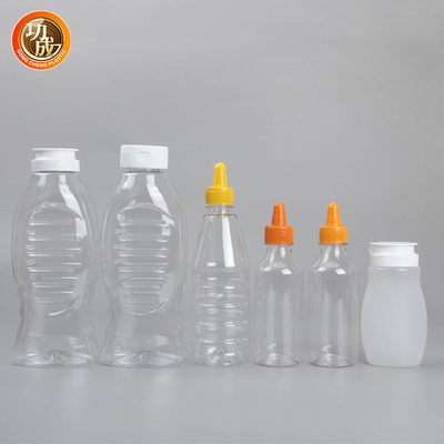 O aperto transparente vazio do molho de ASSADO de Honey Ketchup engarrafa Eco amigável