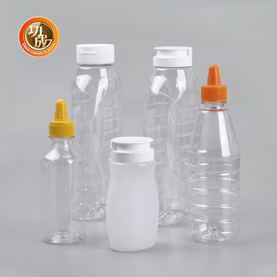 garrafa plástica do aperto do molho de 230ml 250ml 500ml 1000ml para a ketchup do molho de assado do tomate do óleo