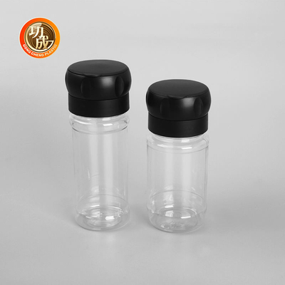 boca plástica do parafuso de garrafas da especiaria 125Ml que tempera Shaker With Lid