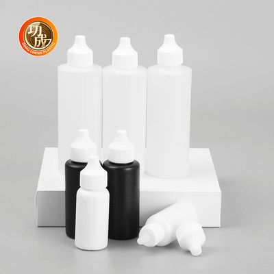 Containers de distribuição de óleo para garrafas de pigmento de plástico com tampa de torção vazia