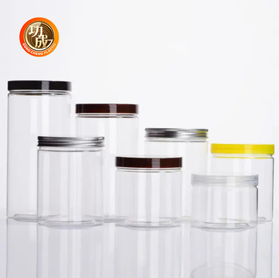 Embalagens em PET de plástico em frascos de 1250 ml de forma redonda