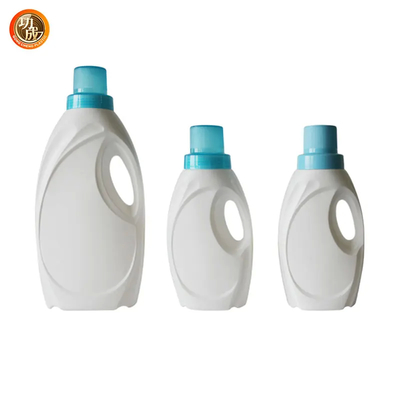 Garrafas de plástico de detergente semitransparentes com tampa de parafuso