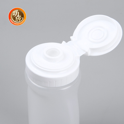 Garrafa de Flip Top Plastic Squeeze Sauce para o xarope 250ml 500ml