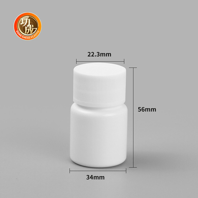 Garrafas de comprimido da medicina da cápsula de Matte Plastic Pill Bottle 15ml 20ml 30ml do HDPE