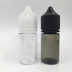 garrafa líquida plástica vazia do conta-gotas V3 do preto do animal de estimação da garrafa 120ml de 60ml 15ml 30ml 10ml E