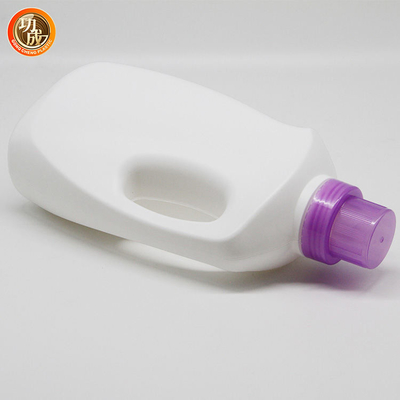 Recipiente detergente plástico do PE vazio feito sob encomenda da garrafa do detergente para a roupa 2l líquido