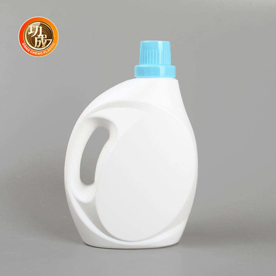 Garrafa detergente líquida branca vazia da garrafa 1000ml 1500ml 3000ml do detergente para a roupa do HDPE
