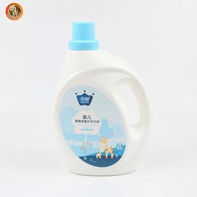 Garrafa líquida plástica do detergente para a roupa do HDPE 3L vazio 1 galão