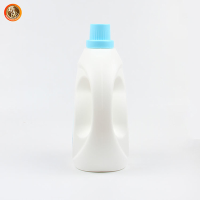 Garrafas plásticas detergentes líquidas da lavanderia do HDPE com galão de medição 3000ml do tampão 1