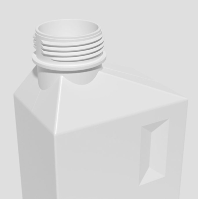 Garrafa líquida plástica 1L 2L do detergente para a roupa do PE vazio recarregável
