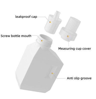 Garrafa líquida plástica 1L 2L do detergente para a roupa do PE vazio recarregável