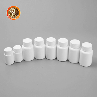 garrafa de comprimido plástica do polietileno 120ml para a superfície lustrosa das cápsulas