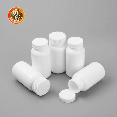 garrafa superior do armazenamento da medicina do HDPE do cilindro das garrafas de comprimido do parafuso de 100ml 150ml 200ml