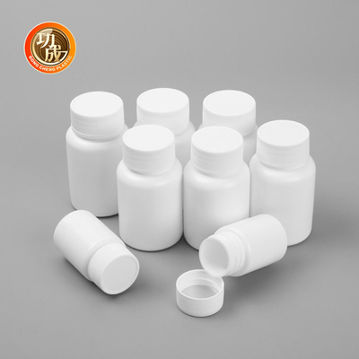 garrafa de comprimido plástica branca de 100ml 120ml 150ml com parte superior do parafuso