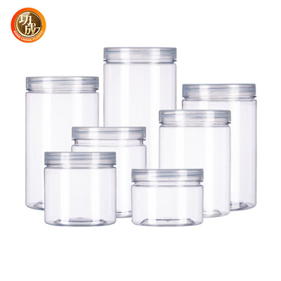 19oz 100 frascos largos plásticos da boca do calibre 500ml para o alimento das especiarias