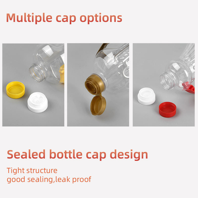 Garrafas plásticas transparentes do condimento do ANIMAL DE ESTIMAÇÃO para cozinhar o óleo comestível 1600ml 1680ml 1800ml