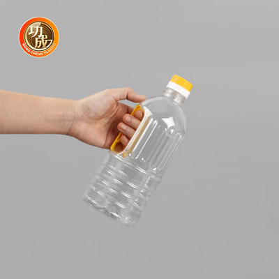 Garrafas plásticas transparentes do condimento do ANIMAL DE ESTIMAÇÃO para cozinhar o óleo comestível 1600ml 1680ml 1800ml