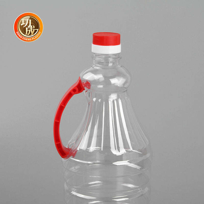O condimento plástico claro feito sob encomenda engarrafa a garrafa de óleo do amendoim 1680ml