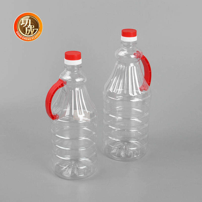 O condimento plástico claro feito sob encomenda engarrafa a garrafa de óleo do amendoim 1680ml