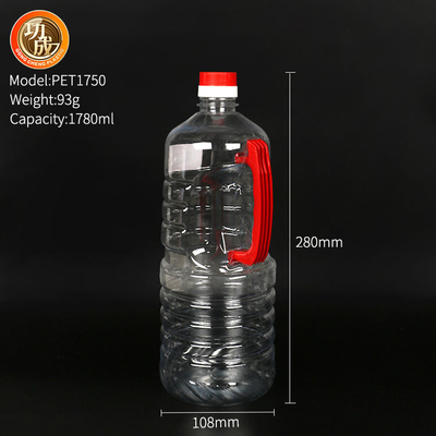 O condimento plástico feito sob encomenda engarrafa a garrafa transparente do molho de soja do ANIMAL DE ESTIMAÇÃO de 800ml 900ml