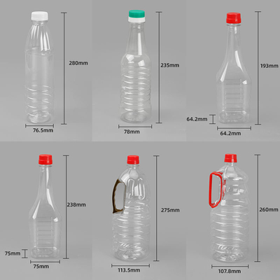 o condimento plástico de 380ml 500ml 760ml engarrafa a garrafa de óleo comestível vazia do quadrado