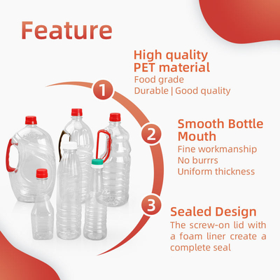 o condimento plástico de 380ml 500ml 760ml engarrafa a garrafa de óleo comestível vazia do quadrado
