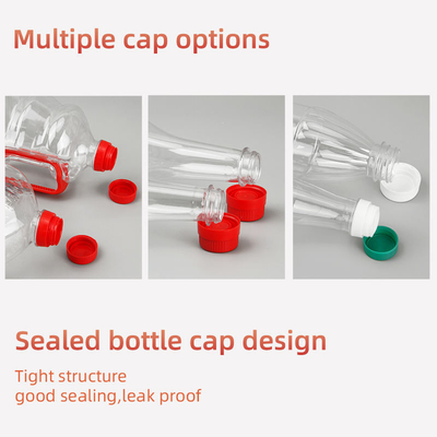 Garrafa plástica personalizada 500ml do óleo transparente do ANIMAL DE ESTIMAÇÃO