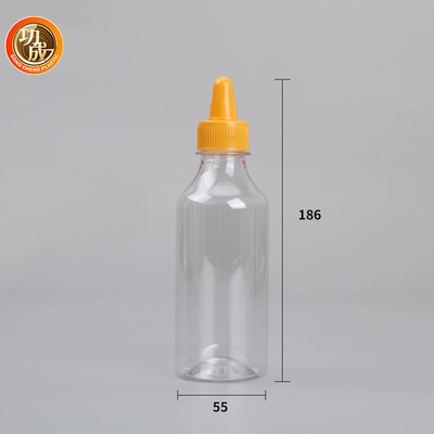 O escape impermeabiliza a garrafa plástica do aperto da ketchup de tomate do ANIMAL DE ESTIMAÇÃO da garrafa do molho do aperto
