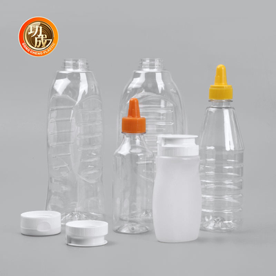 Garrafa 230ml 250ml 500ml 1000ml de Flip Cap Plastic Squeeze Sauce para a ketchup de tomate