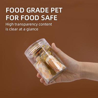 O bolo da sobremesa personaliza caixas transparentes do empacotamento de alimento do quadrado do ANIMAL DE ESTIMAÇÃO das caixas de embalagem