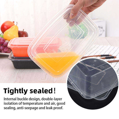 O OEM personaliza o acondicionamento de alimentos afastados Tray With Lid das caixas de embalagem