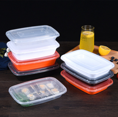 O OEM personaliza o acondicionamento de alimentos afastados Tray With Lid das caixas de embalagem