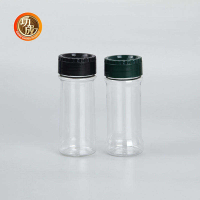 A especiaria plástica clara vazia engarrafa o sal Shaker Seasoning Jars Bulk do ANIMAL DE ESTIMAÇÃO de 100Ml 250Ml