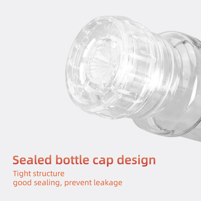 Condimento plástico transparente feito sob encomenda Shaker Jars 250ml 500ml das garrafas da especiaria