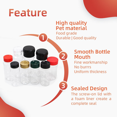 Frascos da especiaria do ANIMAL DE ESTIMAÇÃO de Shaker Plastic Spice Bottles 350ml 500ml do produto comestível