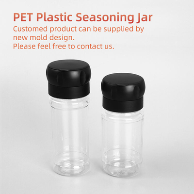boca plástica do parafuso de garrafas da especiaria 125Ml que tempera Shaker With Lid