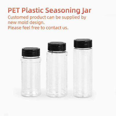 a especiaria 100Ml plástica engarrafa os pós das ervas que temperam Shaker Containers
