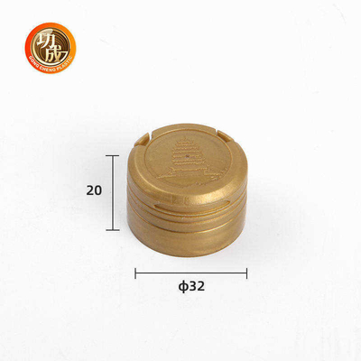 Produto comestível plástico feito sob encomenda de tampão de garrafas do molho de soja do ouro