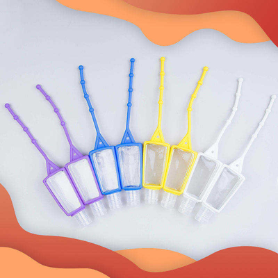 Corrente chave da garrafa plástica feita sob encomenda do Sanitizer da mão da garrafa do Sanitizer do bolso 30ML