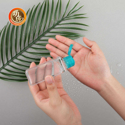 Corrente chave da garrafa plástica feita sob encomenda do Sanitizer da mão da garrafa do Sanitizer do bolso 30ML