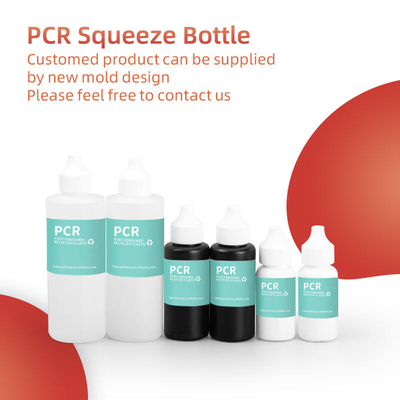 30 ml 50 ml 120 ml garrafas de plástico reciclado Pcr com bico