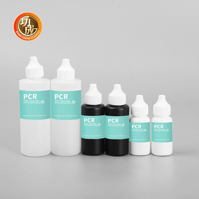 30 ml 50 ml 120 ml garrafas de plástico reciclado Pcr com bico