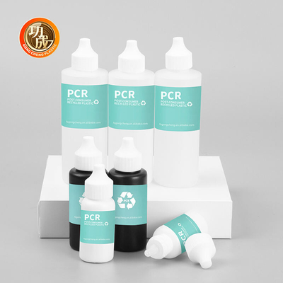 Cosméticos Pcr plástico Dispensar garrafas de compressão com torção superior garrafas de óleo para cabelo aplicador de bocal