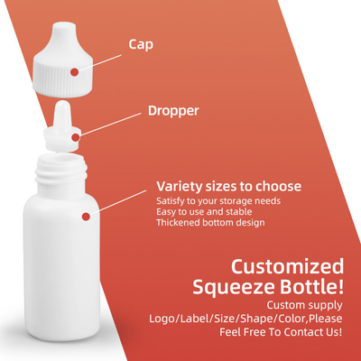 Bottle Dropper de líquido para medicamentos em plástico Hdpe sob medida