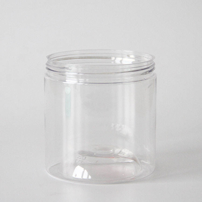 Copo de plástico PET de boca larga e transparente em forma de cilindro para chocolate